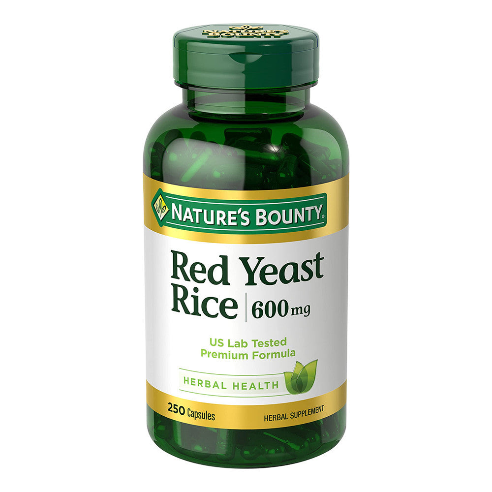Natures Bounty Red Yeast Rice 600 Mg Capsules, 250 Ea